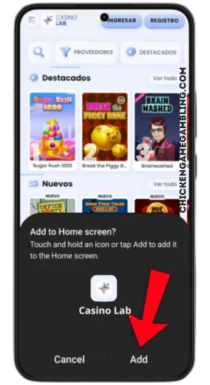 Añadir acceso directo