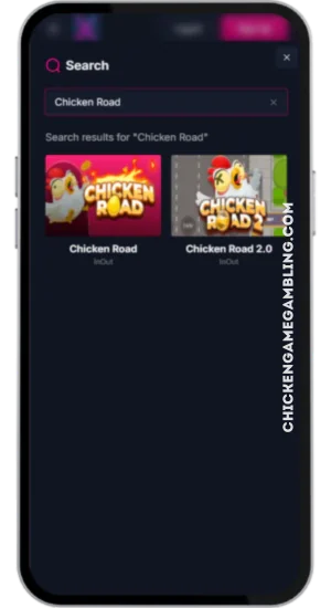 Sök efter Chicken Road i casinot